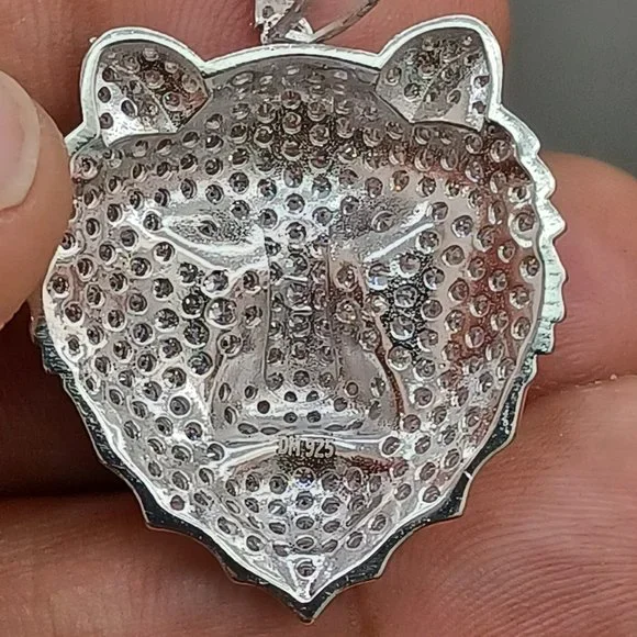 925 Sterling Silver Lion Pendant